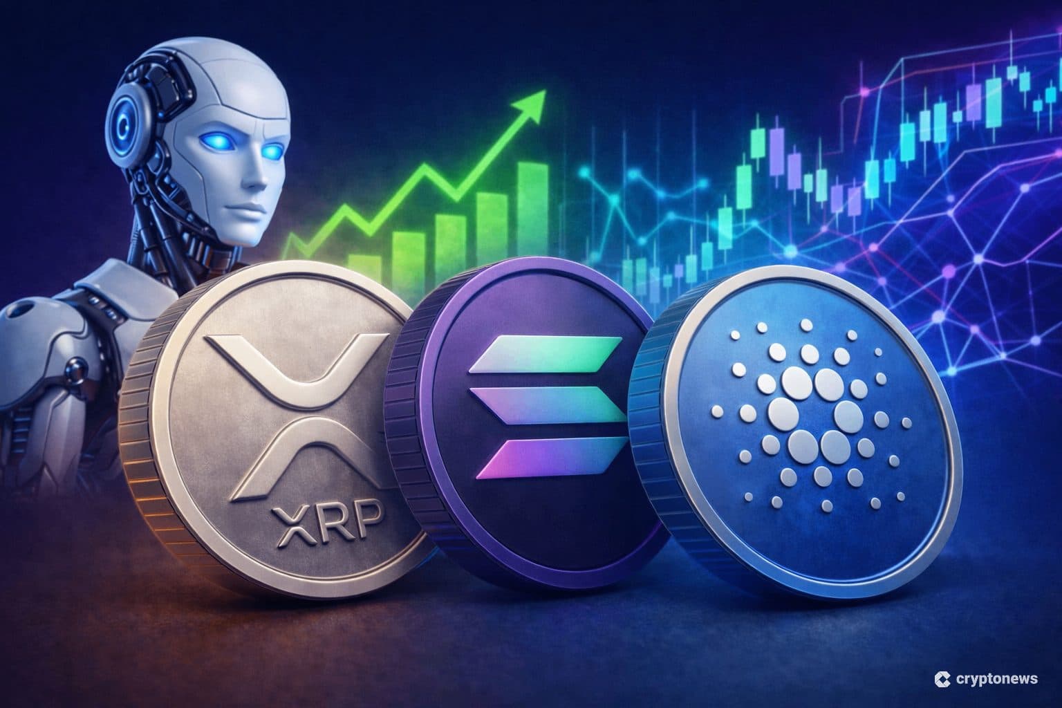 Al frente de AI Claude Predice el precio de XRP, Solana y Cardano a finales de 2026