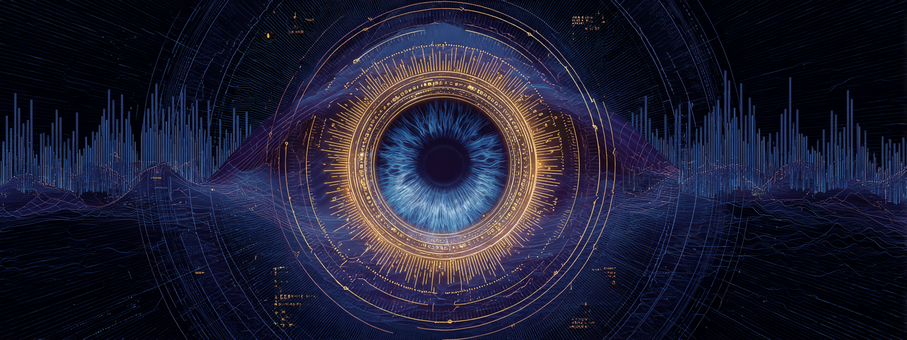CryptoBeast origin story — all-seeing crypto intelligence core awakening in blockchain space
