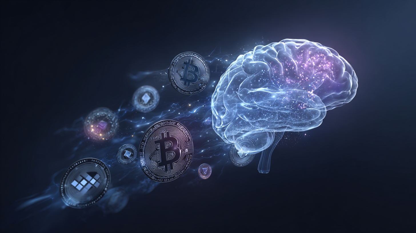Cerebro neural de IA orbitado por Bitcoin, Ethereum, Solana y XRP